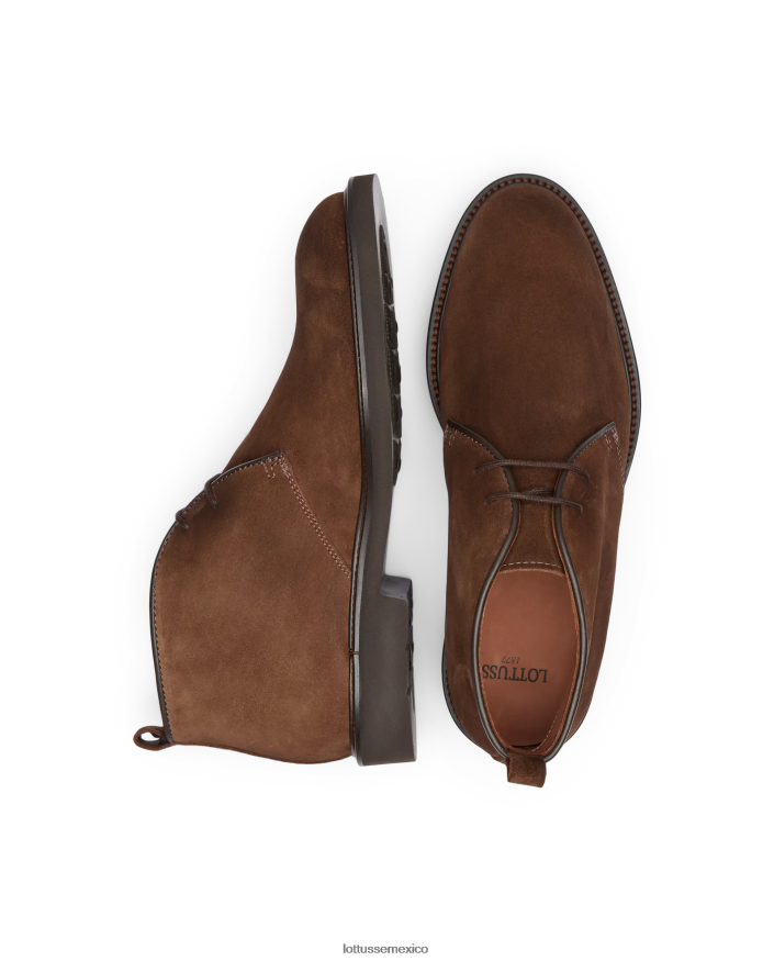marrón Lottusse hombres botines baltimore de gamuza PNBVJ0154
