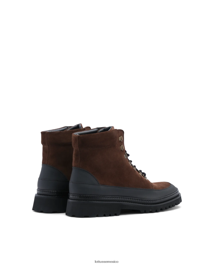 marrón Lottusse hombres botines covent de becerro con cordones PNBVJ0176