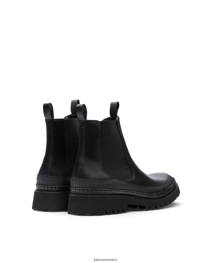 negro Lottusse hombres botines covent de becerro suave PNBVJ0177