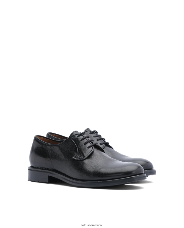 negro Lottusse hombres Derby de piel de becerro Orwell PNBVJ0167
