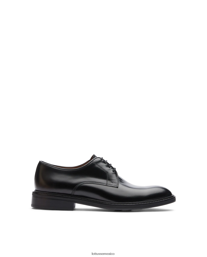 negro Lottusse hombres derbi de pantorrilla brillante de harry PNBVJ023