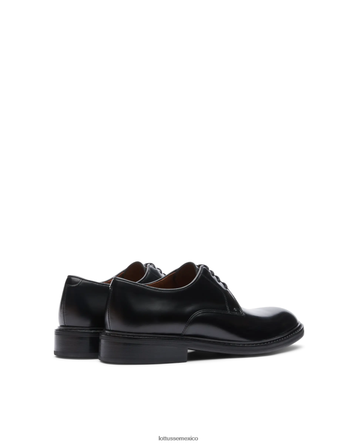 negro Lottusse hombres derbi de pantorrilla brillante de harry PNBVJ023