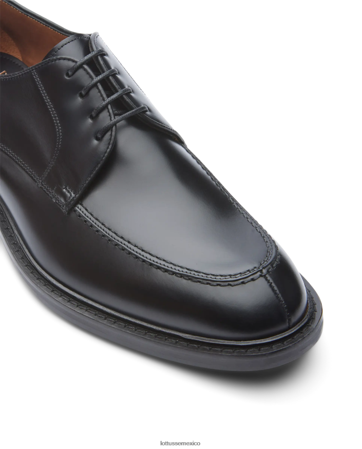 negro Lottusse hombres derbi de pantorrilla brillante de harry PNBVJ024