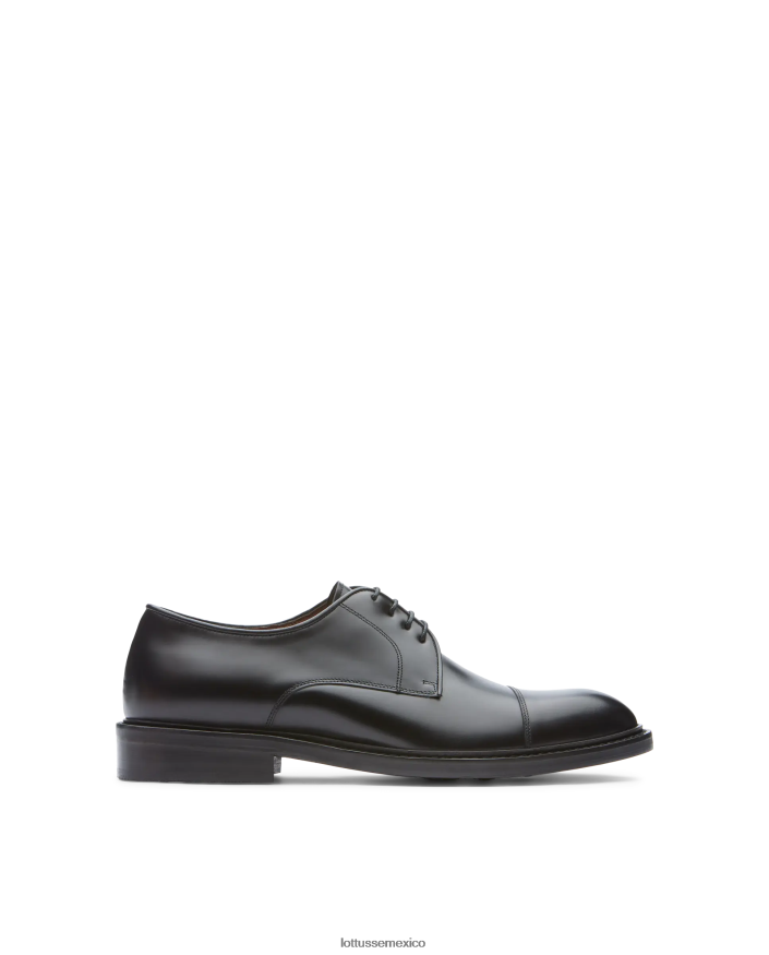 negro Lottusse hombres derbi de pantorrilla brillante de harry PNBVJ025