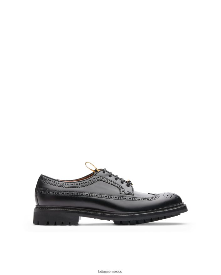 negro Lottusse hombres derby de ternera con anilina y corteza de cítricos PNBVJ058