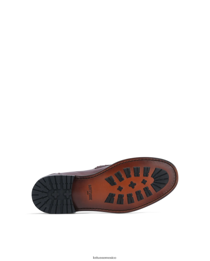 granate Lottusse hombres Mocasines Orwell de piel de becerro color burdeos PNBVJ0168