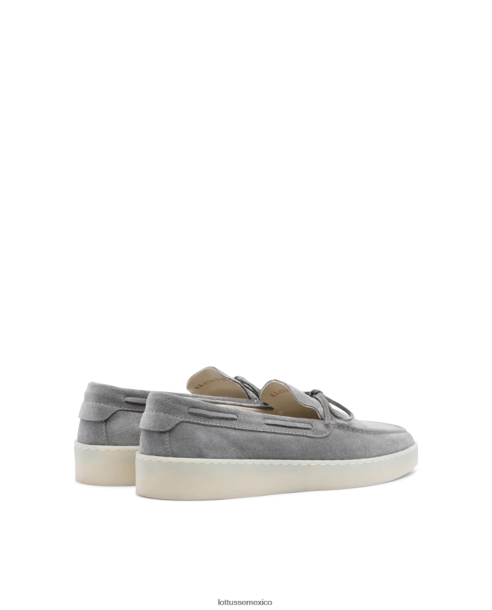 gris plomo Lottusse hombres mocasines fornells de ante y becerro PNBVJ073