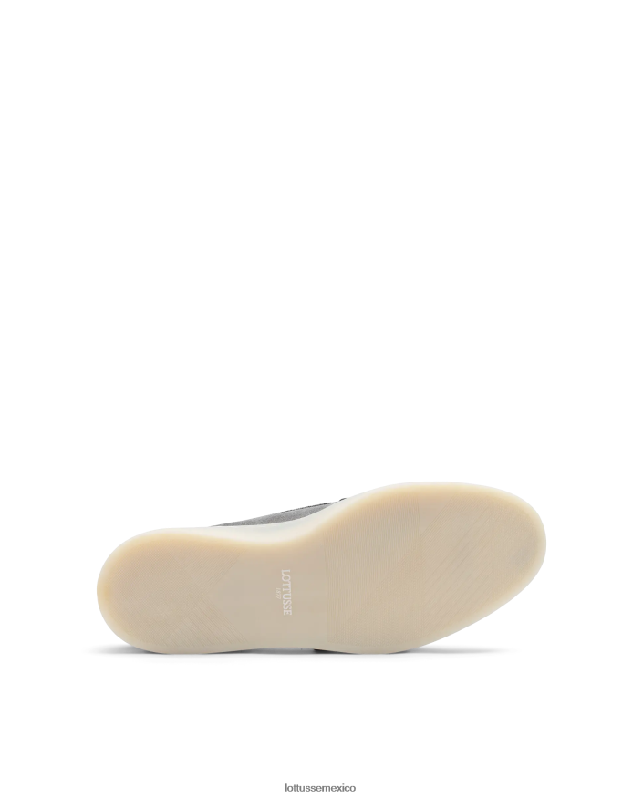 gris plomo Lottusse hombres mocasines fornells de ante y becerro PNBVJ073