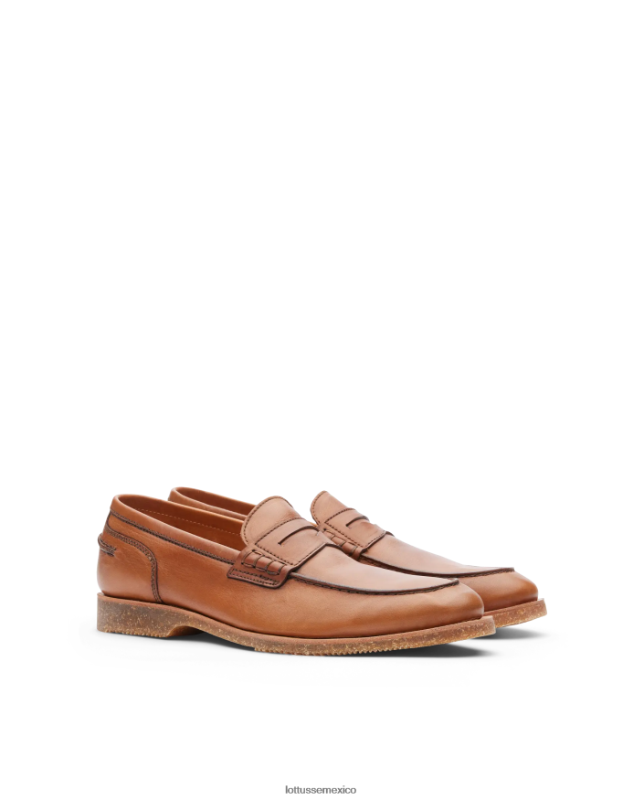 marrón Lottusse hombres mocasines terra vaqueta de becerro suave PNBVJ084