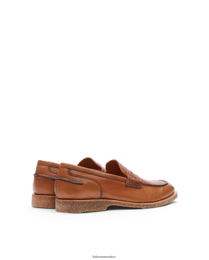 marrón Lottusse hombres mocasines terra vaqueta de becerro suave PNBVJ084