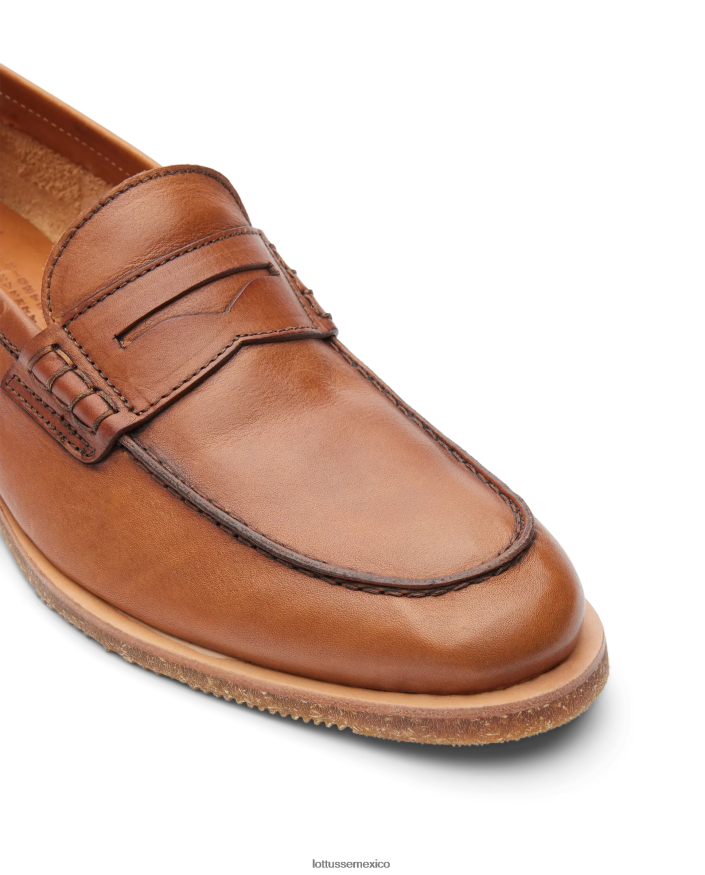 marrón Lottusse hombres mocasines terra vaqueta de becerro suave PNBVJ084