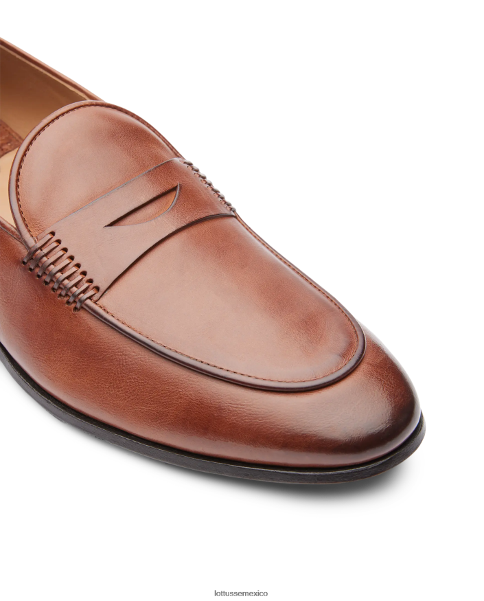 marrón Lottusse hombres mocasines verona de becerro cepillado PNBVJ076