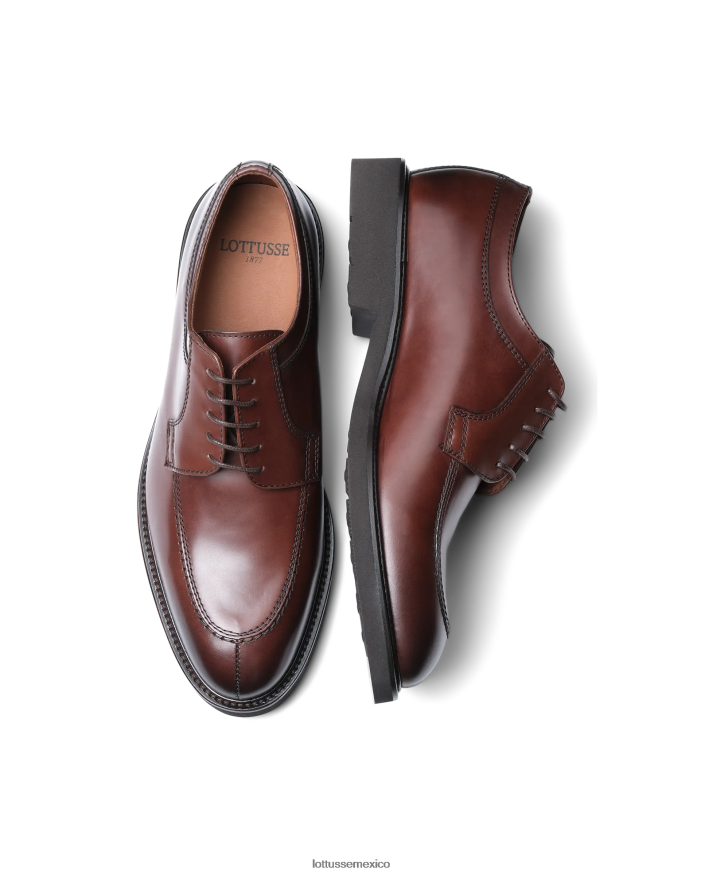 moca Lottusse hombres mocasines baltimore derby de becerro brillante PNBVJ0162