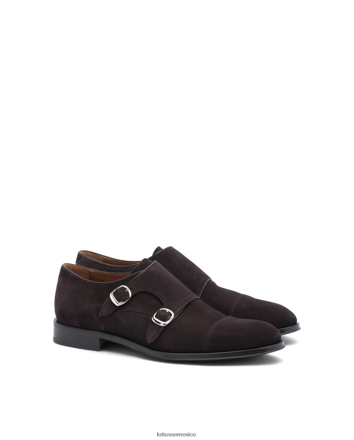 moca Lottusse hombres zapatos monje lenox de ante de becerro PNBVJ0136