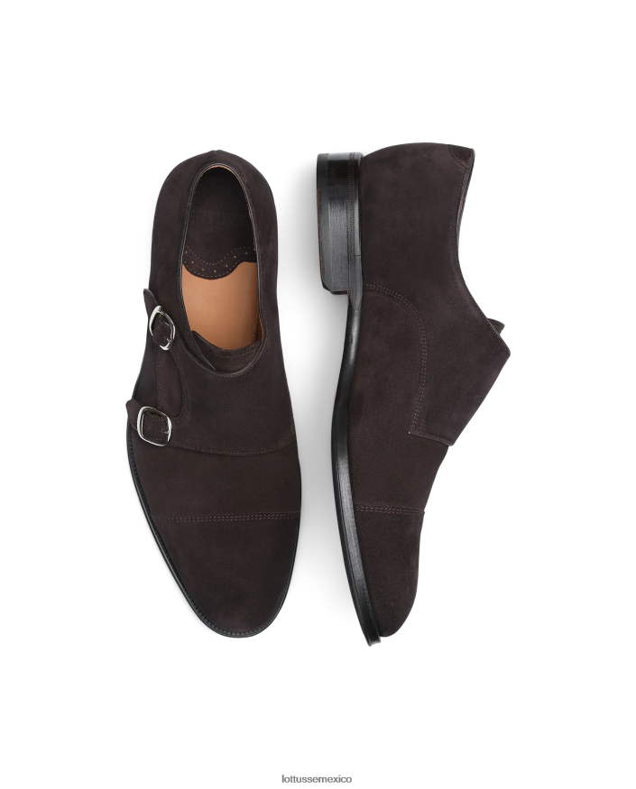 moca Lottusse hombres zapatos monje lenox de ante de becerro PNBVJ0136