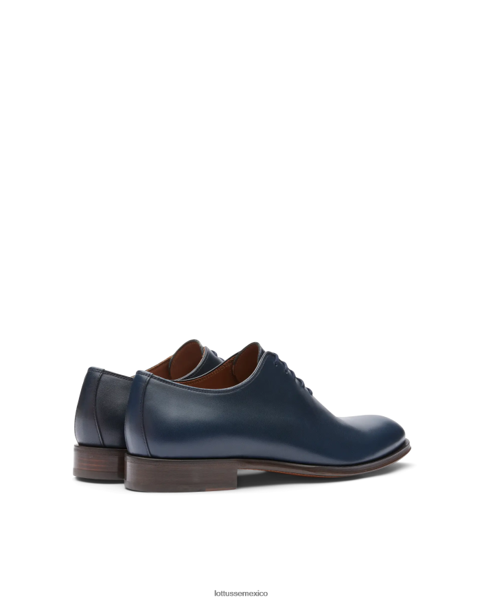 azul marino Lottusse hombres lenox cepillado de becerro oxford PNBVJ014