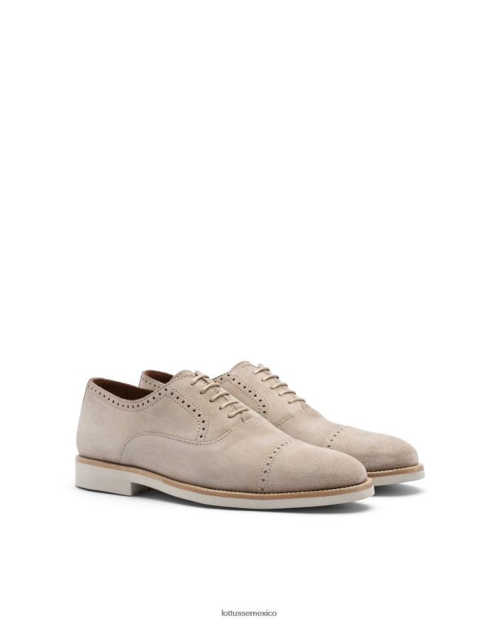 gris pardo Lottusse hombres pincel venecia de becerro repujado oxford PNBVJ079