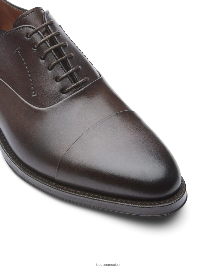 moca Lottusse hombres Oxford de becerro de anilina con corteza premium PNBVJ02