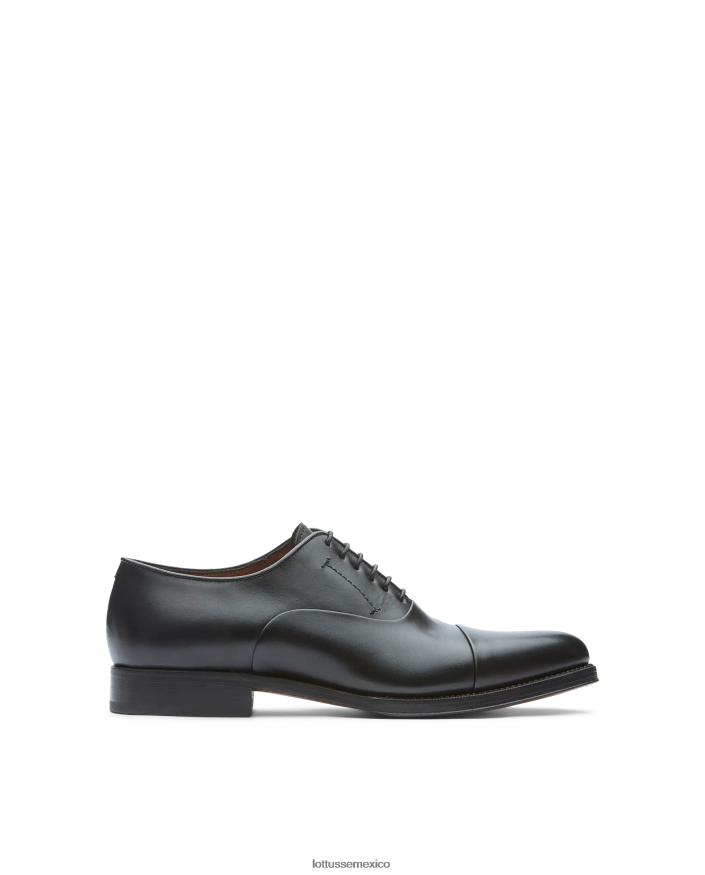 negro Lottusse hombres Oxford de becerro de anilina con corteza premium PNBVJ01