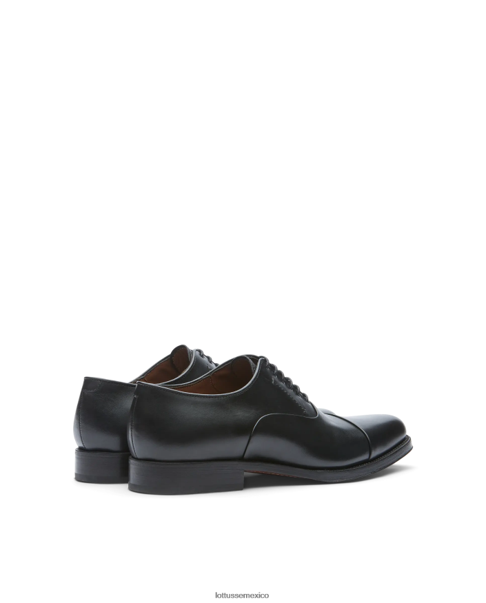negro Lottusse hombres Oxford de becerro de anilina con corteza premium PNBVJ01