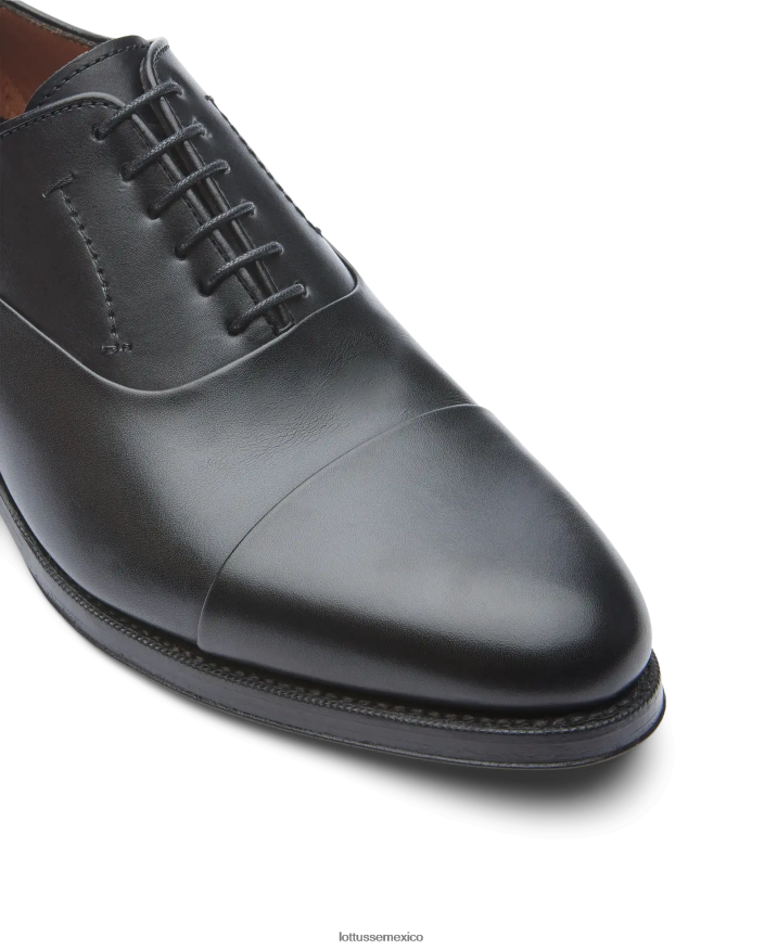 negro Lottusse hombres Oxford de becerro de anilina con corteza premium PNBVJ01