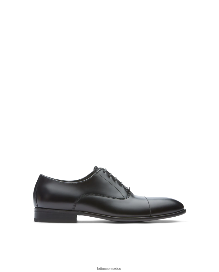 negro Lottusse hombres Regent Oxford de becerro brillante PNBVJ030
