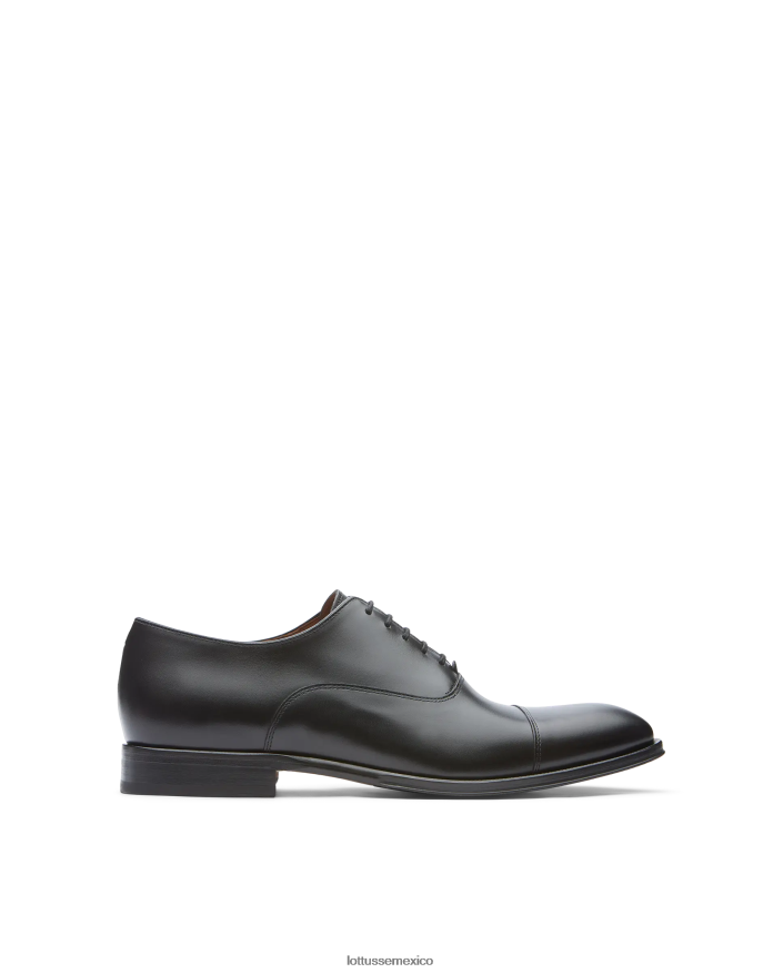 negro Lottusse hombres lenox cepillado de becerro oxford PNBVJ08
