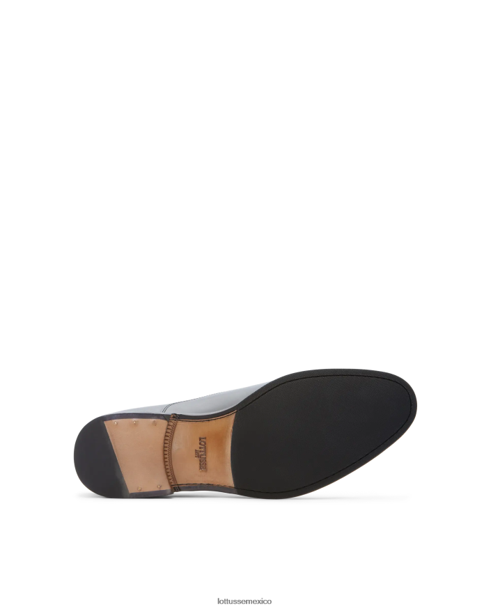 negro Lottusse hombres lenox cepillado de becerro oxford PNBVJ08