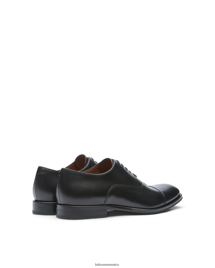 negro Lottusse hombres lenox cepillado de becerro oxford PNBVJ08