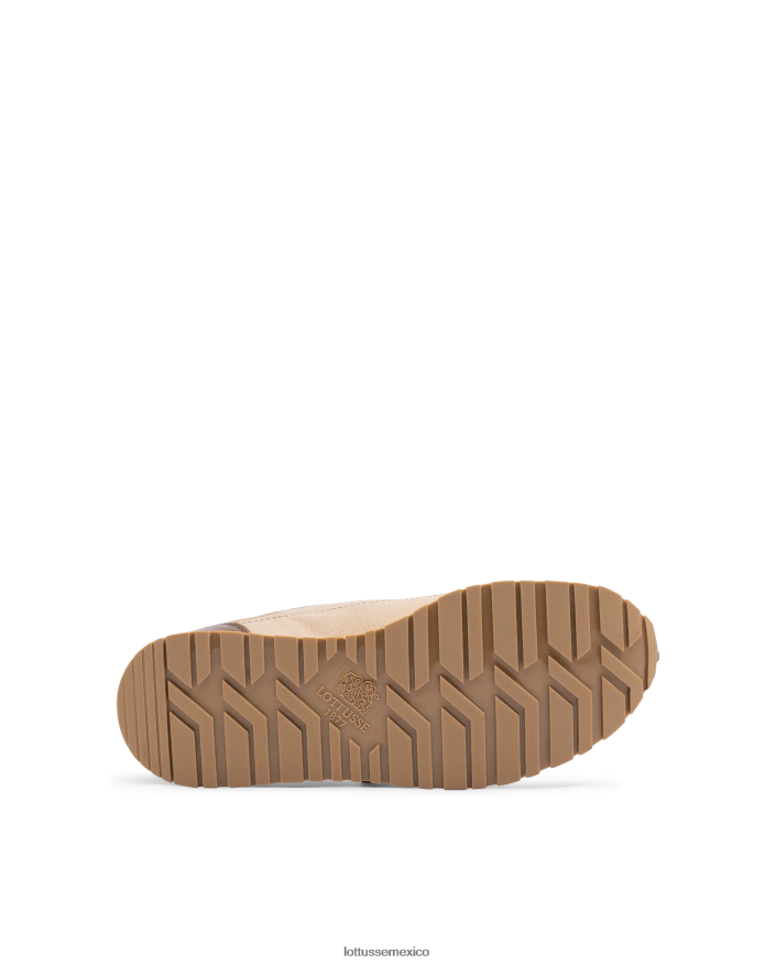 beige Lottusse hombres zapatillas tokyo de piel de canguro natural PNBVJ0105