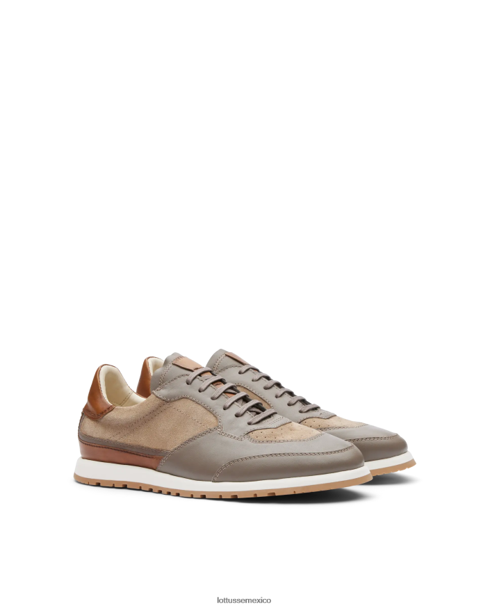 gris pardo Lottusse hombres zapatillas mancor de pantorrilla suave PNBVJ0195