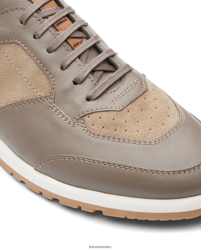 gris pardo Lottusse hombres zapatillas mancor de pantorrilla suave PNBVJ0195