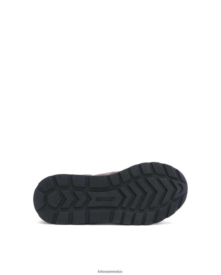 gris plomo Lottusse hombres zapatillas osaka de ante de becerro PNBVJ0196