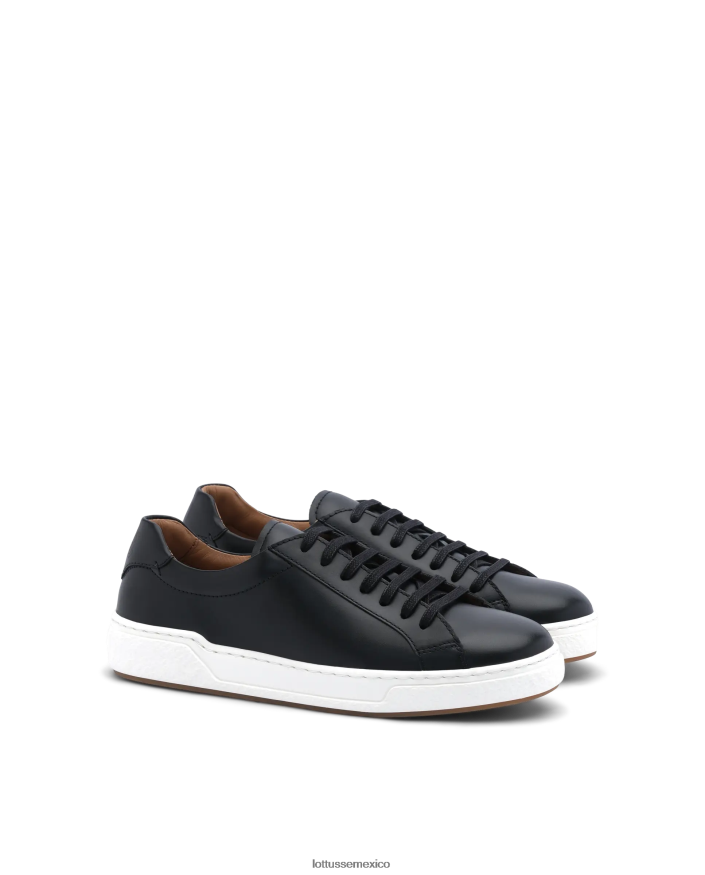 negro Lottusse hombres zapatillas torino de becerro PNBVJ0190