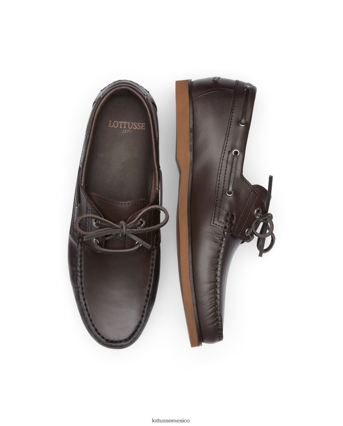 moca Lottusse hombres náuticos Ocean Wax de becerro PNBVJ0100