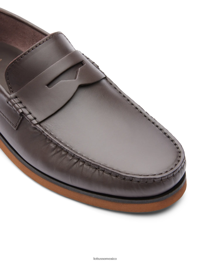moca Lottusse hombres náuticos Ocean Wax de becerro PNBVJ0103