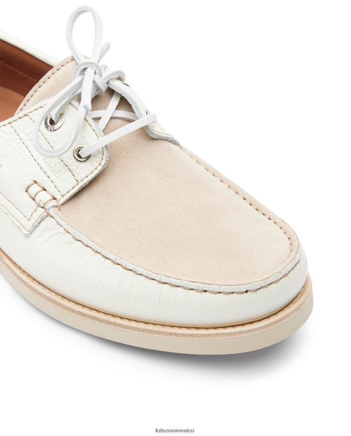 multicolor Lottusse hombres zapatos náuticos de becerro con grano océano PNBVJ0122
