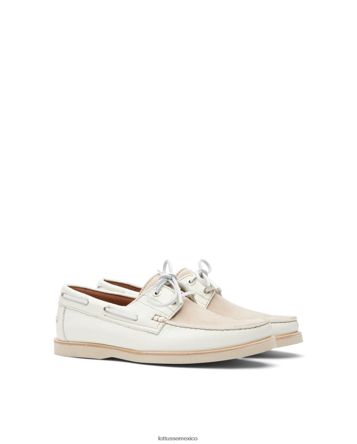multicolor Lottusse hombres zapatos náuticos de becerro con grano océano PNBVJ0122