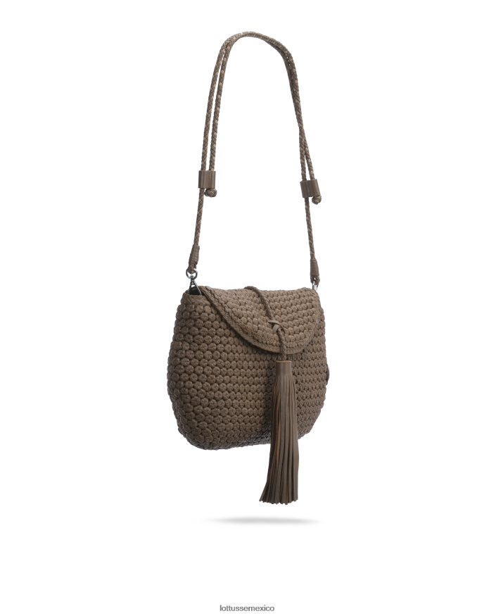 gris pardo Lottusse mujer bolsa de fideos bolsa de fideos de cordero PNBVJ0385