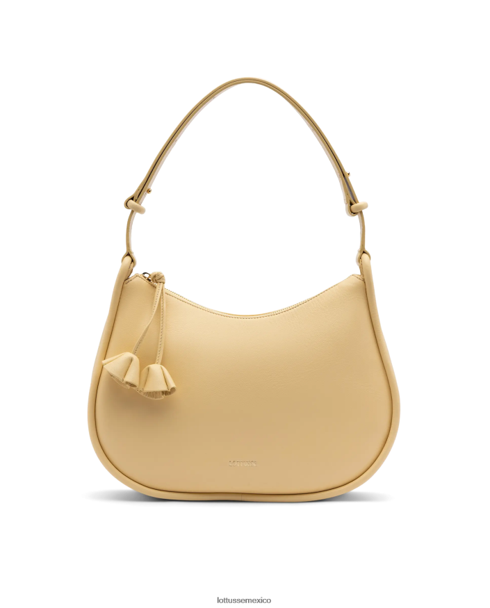 amarillo Lottusse mujer bolso de hombro suave de cordero amarillo serena PNBVJ0332