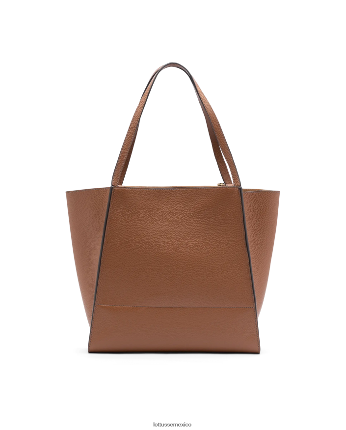 marrón Lottusse mujer Shopper de becerro grano talaia PNBVJ0323