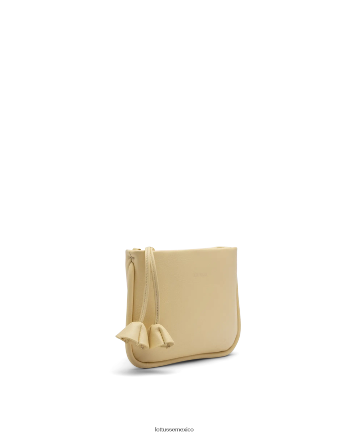 amarillo Lottusse mujer bolso Serena con asa superior de cordero PNBVJ0334