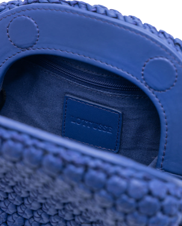 azul Lottusse mujer bolso noodbag de cordero merino con asa superior suave PNBVJ0348