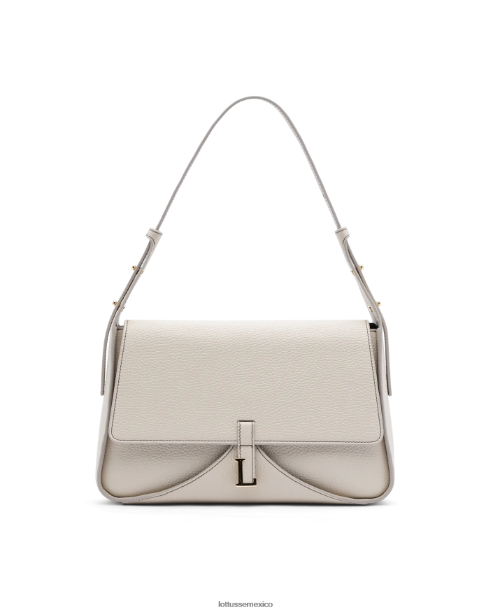 blanquecino Lottusse mujer bolso talaia de piel de becerro con asa superior PNBVJ0324