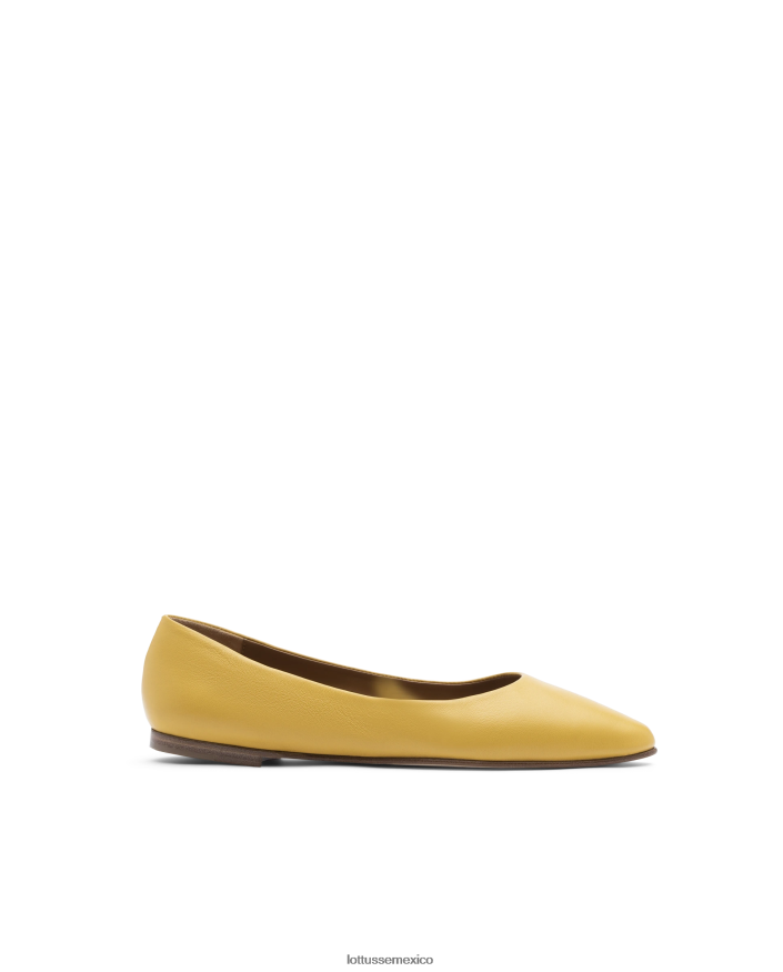 amarillo Lottusse mujer bailarinas suaves bel cordero PNBVJ0262