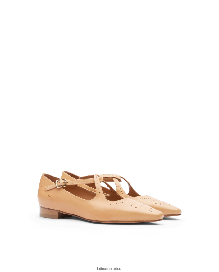 marrón Lottusse mujer bailarinas de becerro de anilina crust de smithson PNBVJ0214