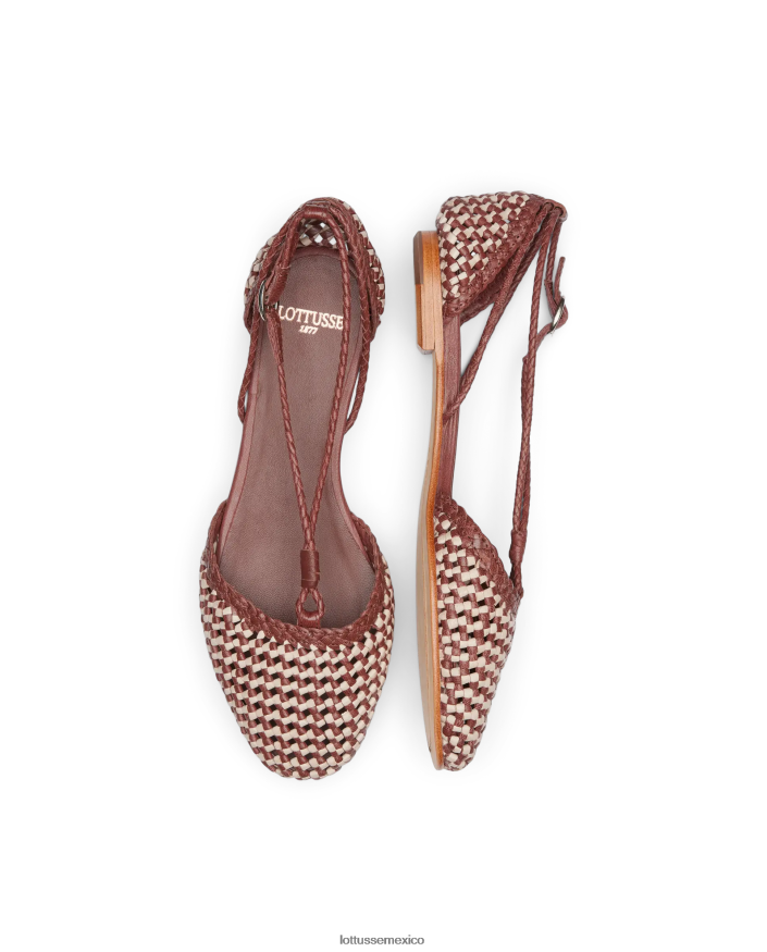 multicolor Lottusse mujer bailarinas delice de piel y malla de cordero PNBVJ0290