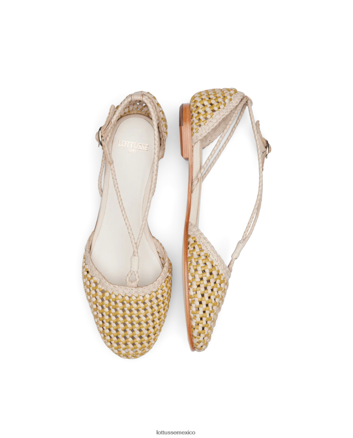 multicolor Lottusse mujer bailarinas delice de piel y malla de cordero PNBVJ0291