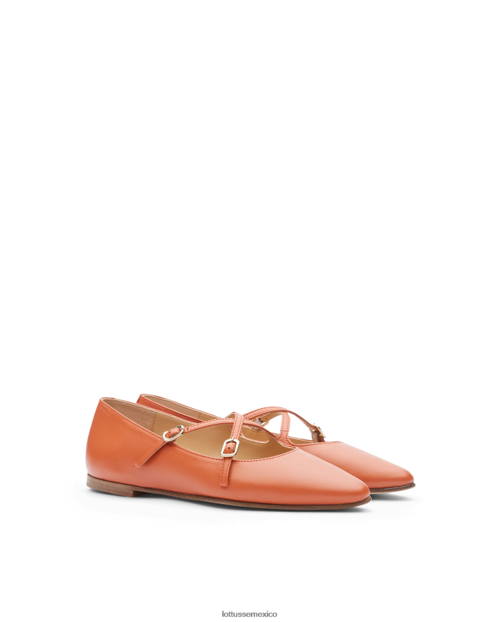 naranja Lottusse mujer bailarinas bel soft cordero PNBVJ0266