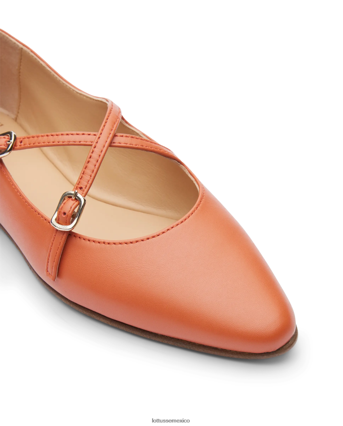 naranja Lottusse mujer bailarinas bel soft cordero PNBVJ0266